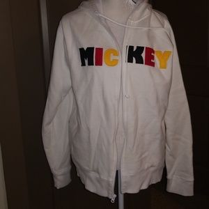 White Mickey Mouse Hoodie